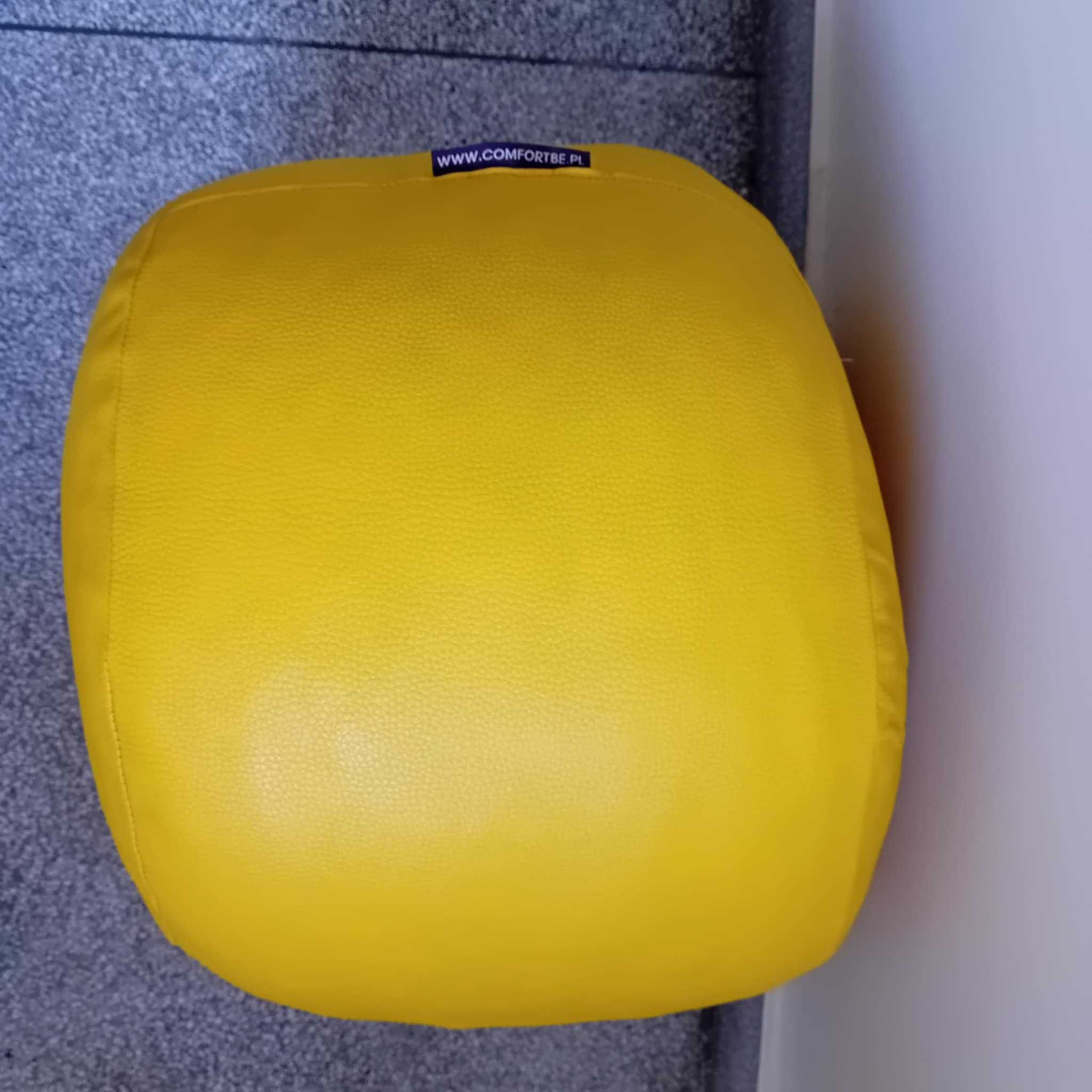 pufa podnóżek  kolo żółty