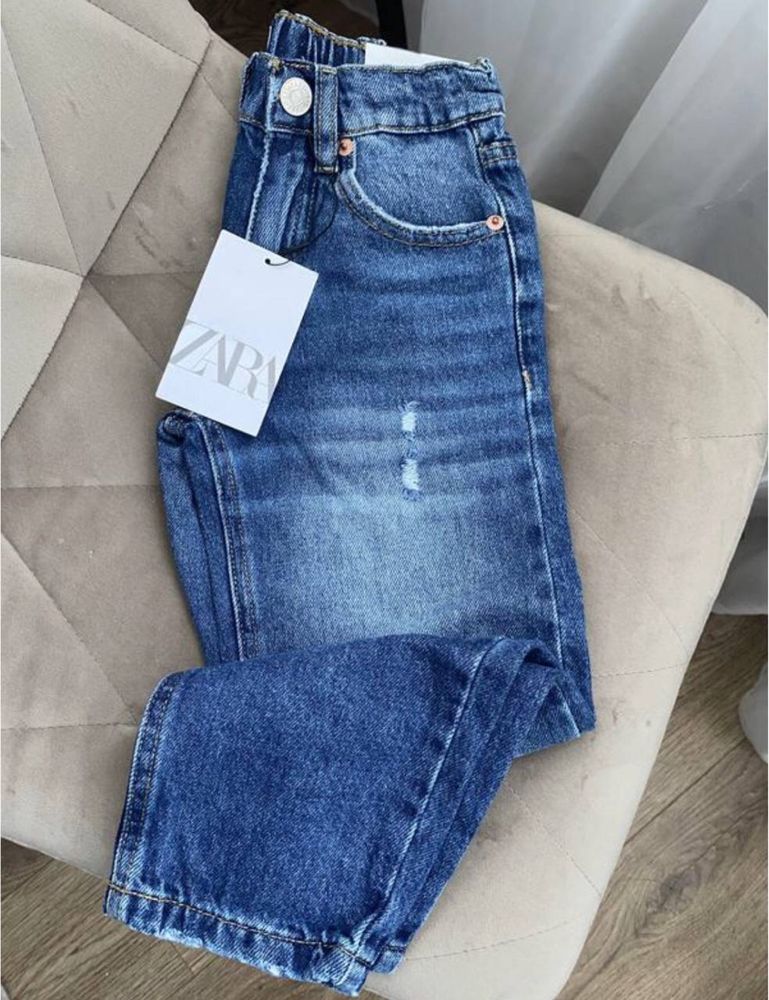 Zara baggy 134 джинси, zara багги джинсы 140