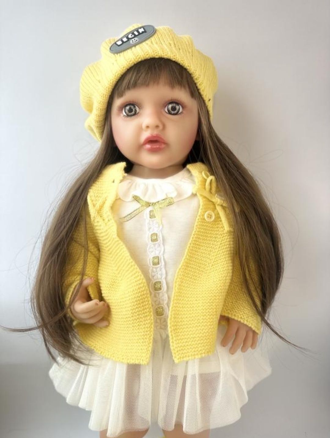 Лялька кукла реборн reborn велика 55см реалістична дуже гарна Нова кол