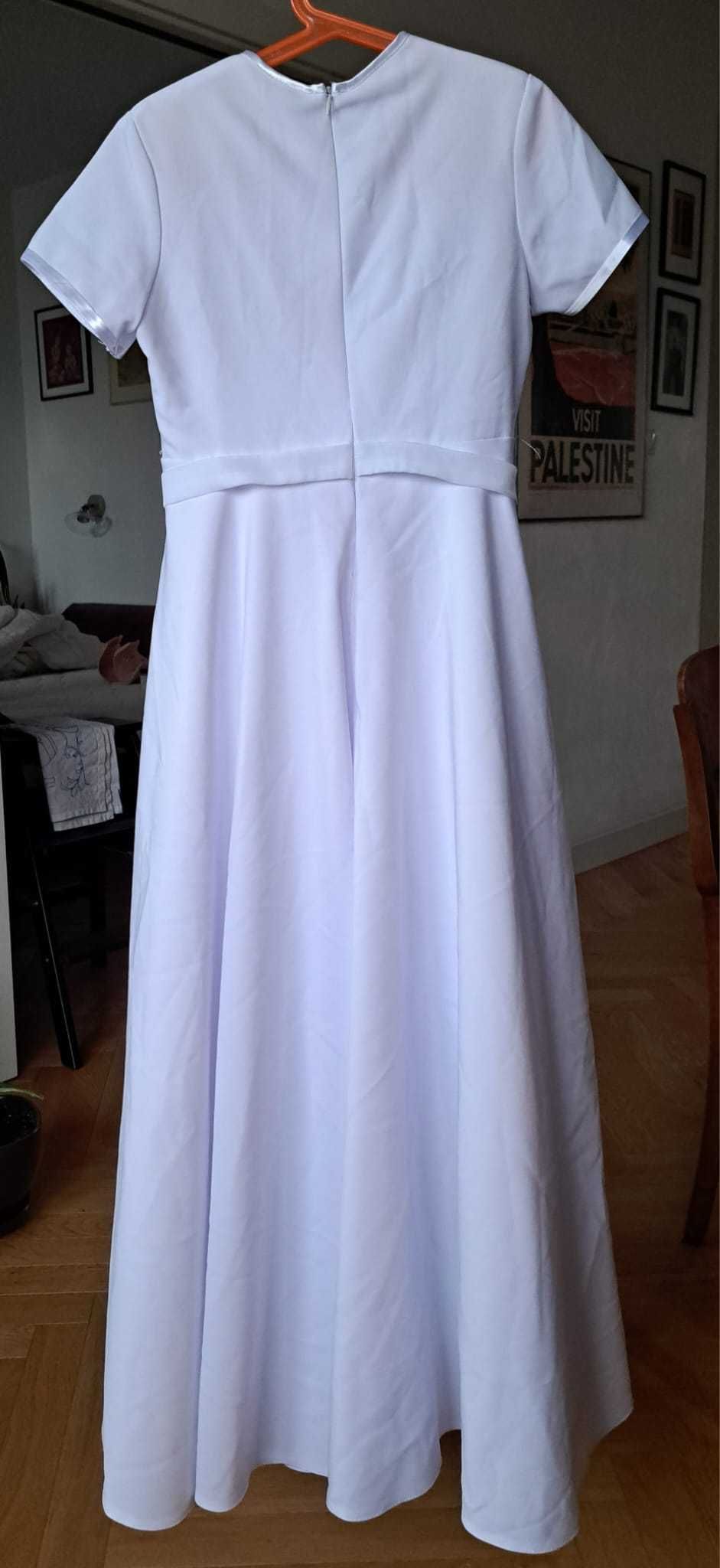 Sukienka komunijna, używana, na wzrost 135-140 cm