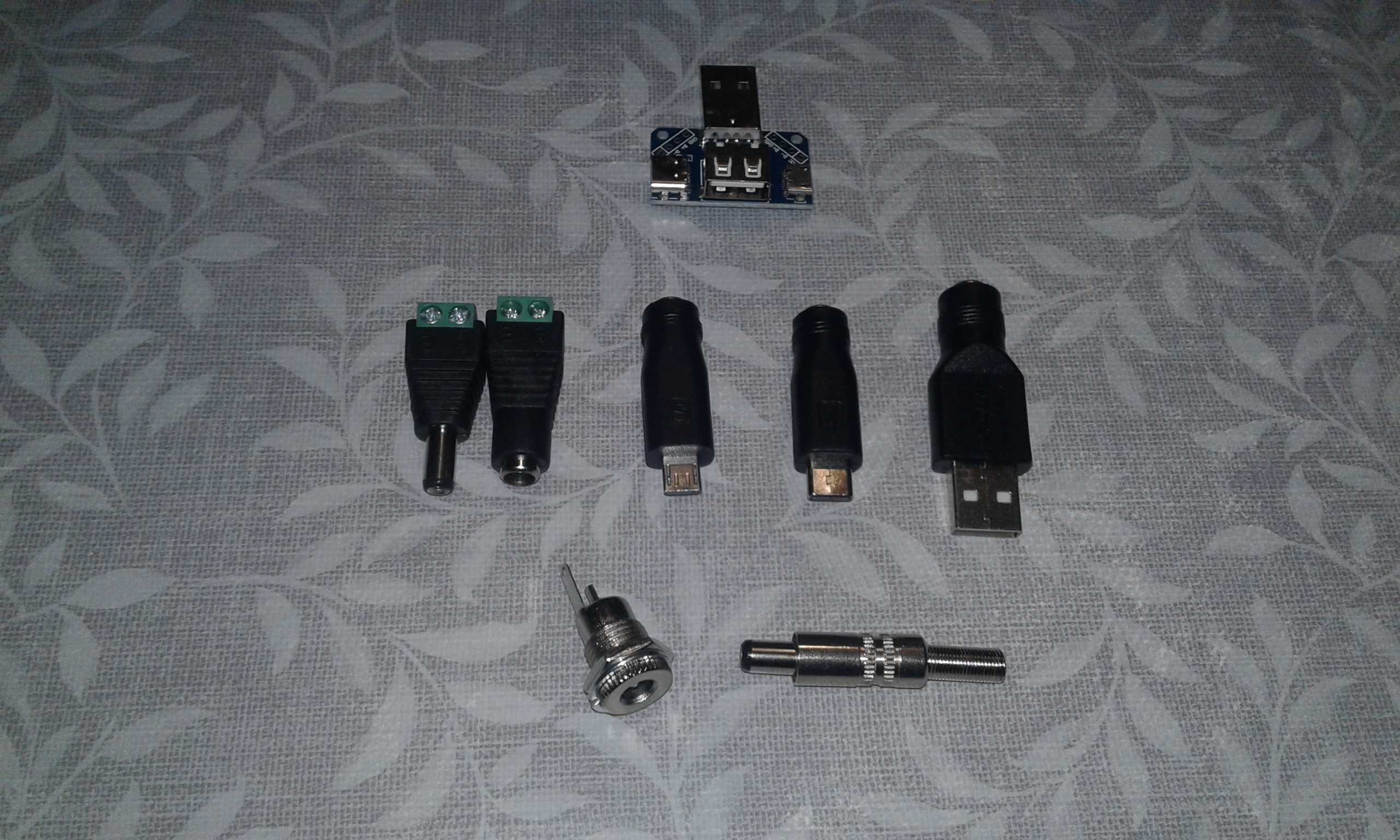Переходник адаптер DC 5,5х2,1 USB Micro Type-C