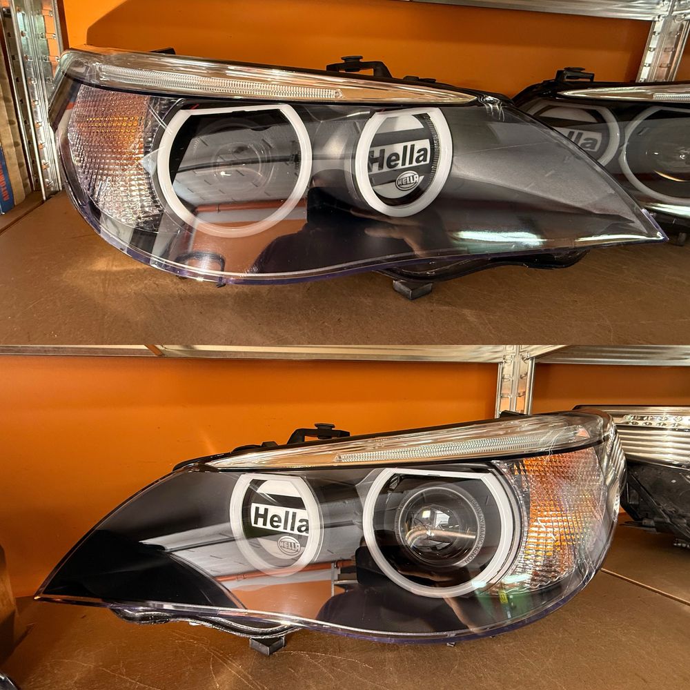 Reflektory lampy po regeneracji BMW E60 E61 bixenon xenon