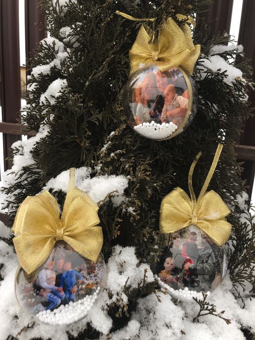 новорічні кульки з фото игрушки на елку шар бамбулі на ялинкуприкраса