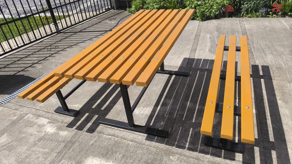 Meble Ogrodowe Dwie Ławki i Stół 160Cm Transport
