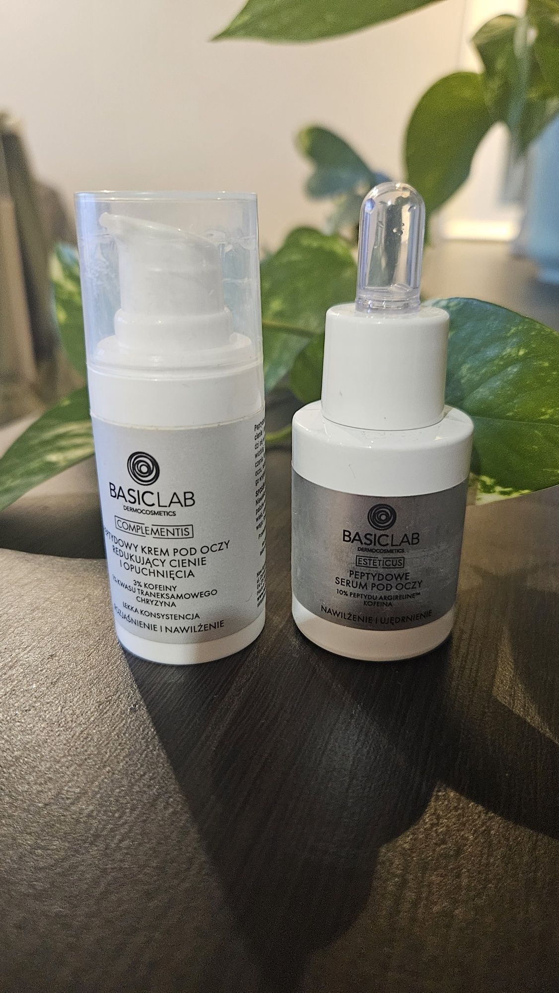 Basiclab peptydowy zestaw pod oczy krem serum