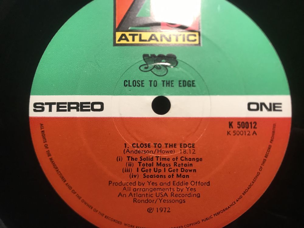 Yes - The Album/Close To The Edge/Topographic/Going For The One/Drama