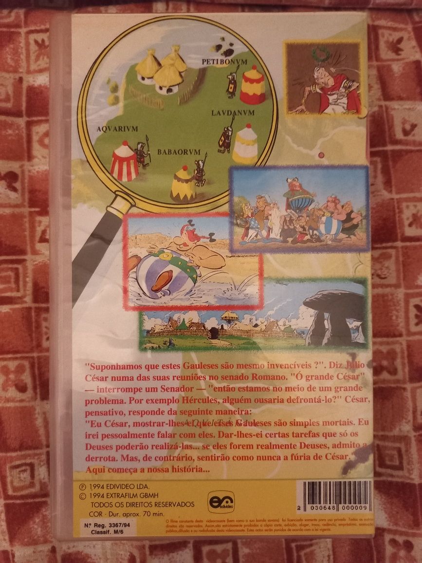 VHS Original - Os 12 trabalhos de Asterix