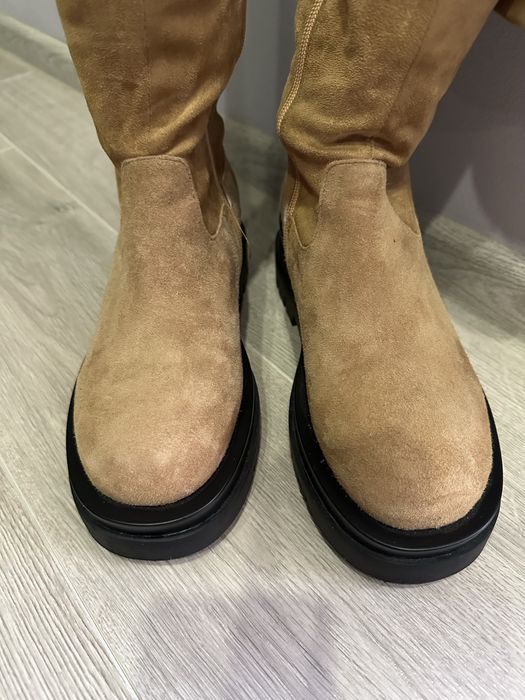 Ботфорди /чоботи замша р36-37 аналог Marc Fisher