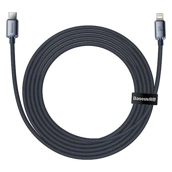 Kabel Baseus CAJY Lightning - USB-C PD QC 20W 480Mb/s 2m - czarny
