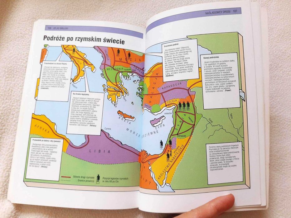 Atlas biblijny Podręczny przewodnik po biblijnych wydarzeniach Jenkins