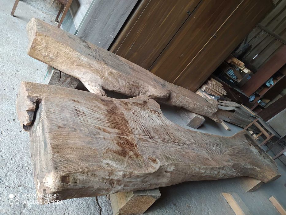 Monolit dębowy, bale, deski, belki