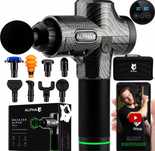 Масажер для спини, ніг і тіла Alpha Massage Gun Pro 100 Вт 8 насадок