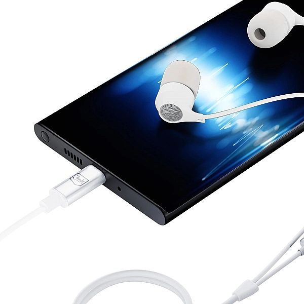 Słuchawki 3mk Wired Headphones przewodowe ze złączem USB-C - białe