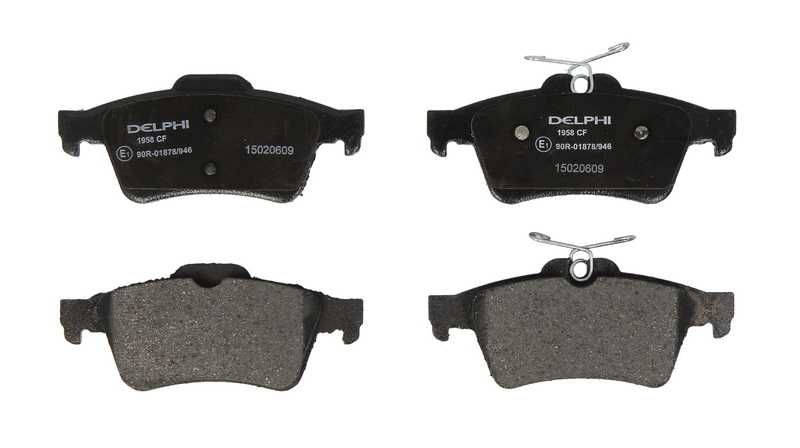 DELPHI tarcze + klocki tył FORD FOCUS MK2 C-MAX KOMPLET 2004-11r