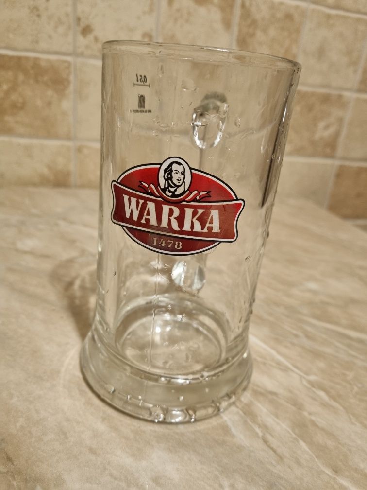 Kufle Warka 0,5 L pokale 4 sztuki.