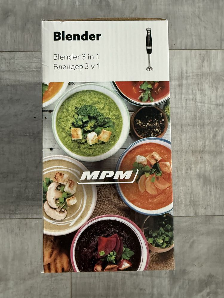 Nowy blender reczny MPM 3w1 BBL-04 gwarancja
