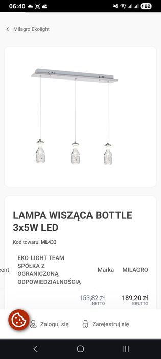 Oświetlenie sufitowe LED