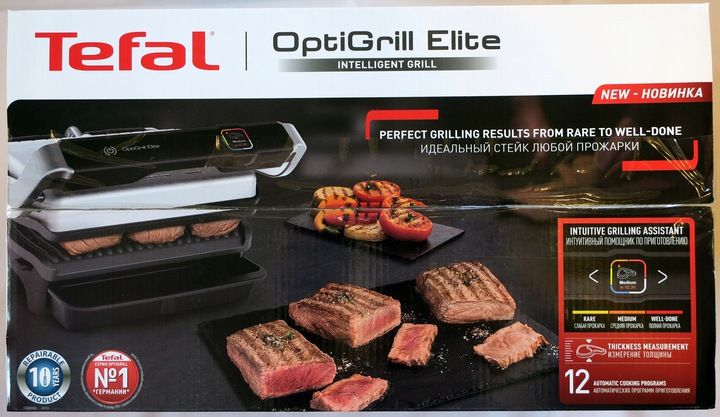 Электрогриль Tefal OptiGrill Elite GC750, GC750D30, GC750D12