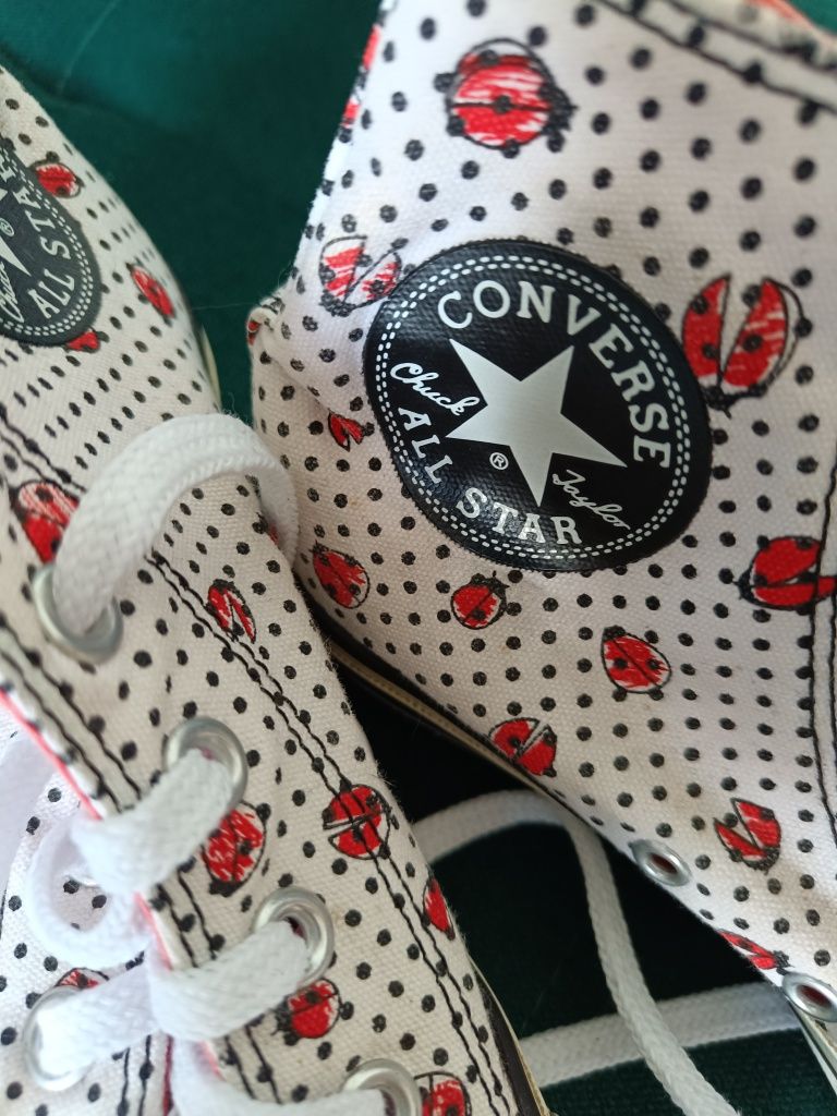 Trampki Converse w biedronki 38 24,5 cm