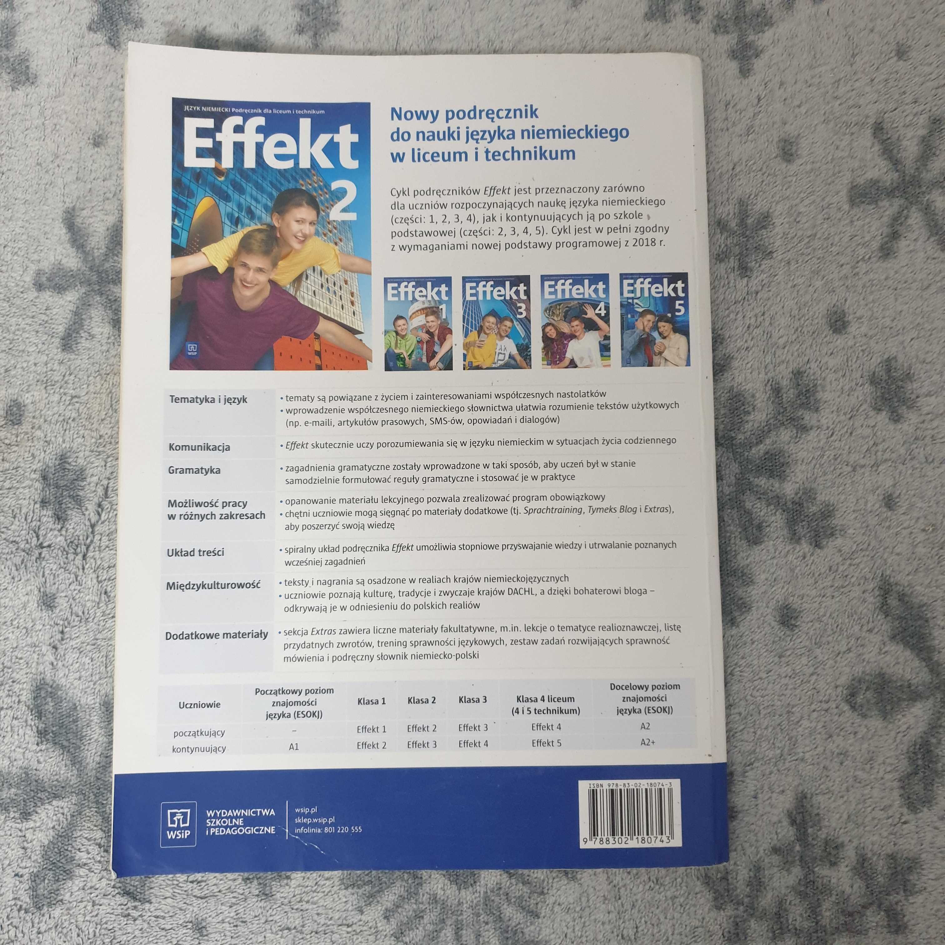 Podręcznik Effekt 2 Język niemiecki Liceum, technikum