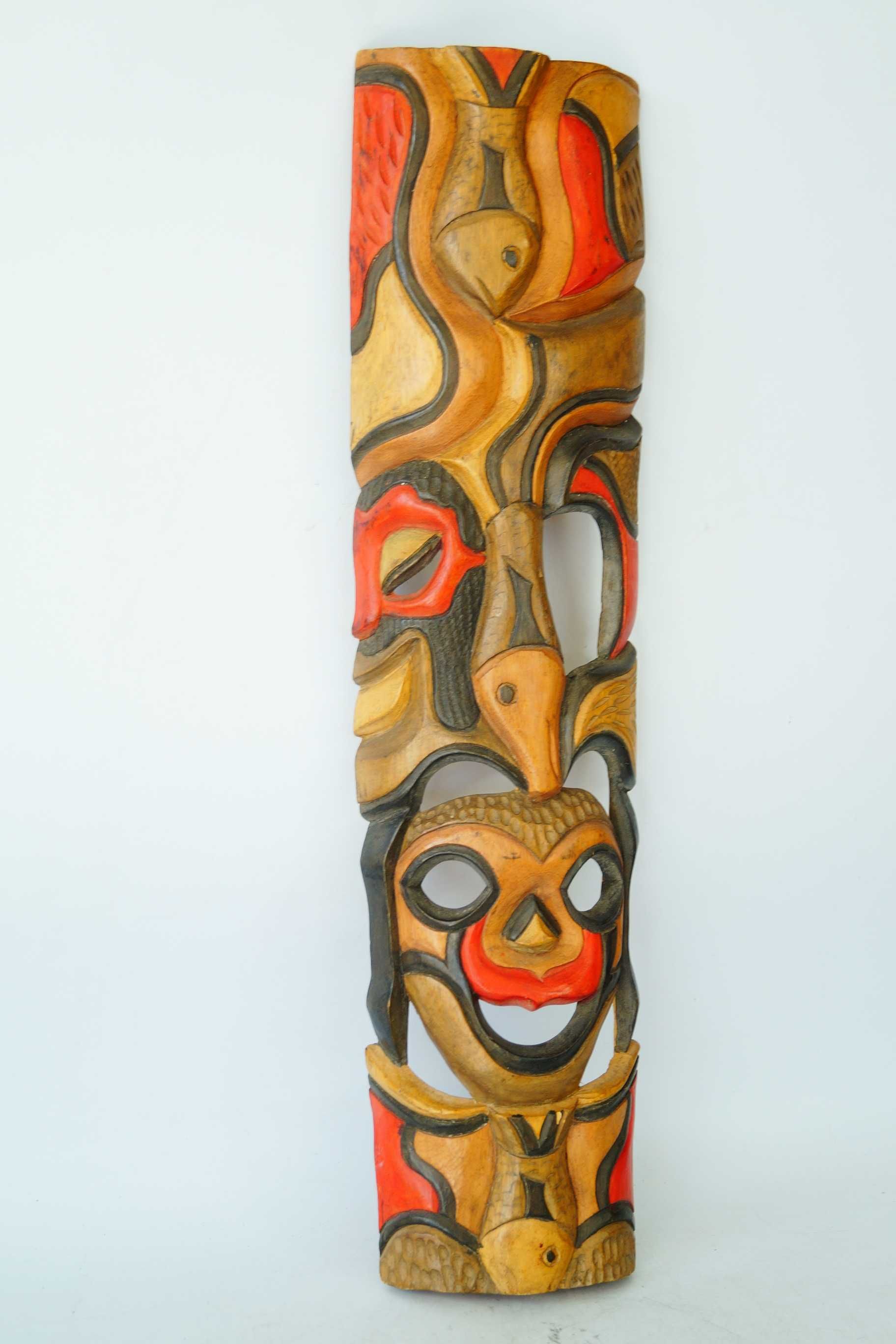 Rzeźba afrykańska maska figura drewno drewniana 3