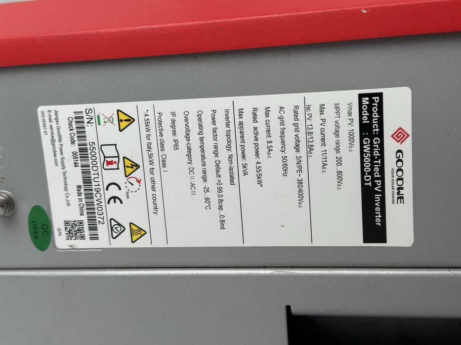 Falownik Inwerter Instalacja PV Fotowoltaika Goodwe GW5000-DT