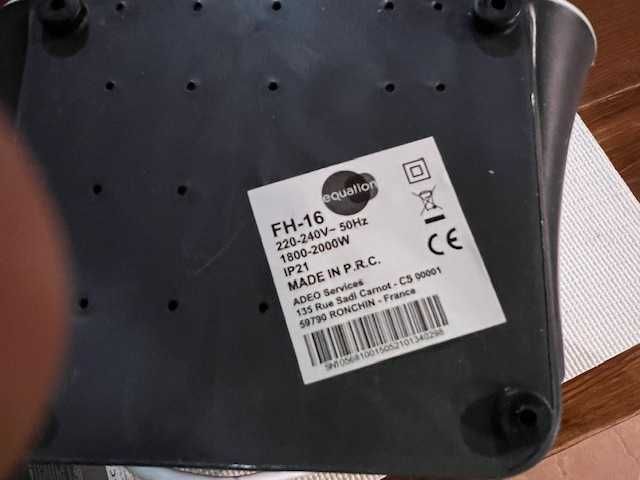 Mini Aquecedor Elétrico 1000 e 2000Wts- NOVO-Otimo para o Caravanismo