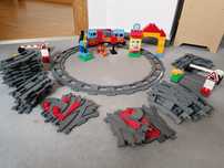 Lego Duplo 10507 pociąg + 10506 tory x2
