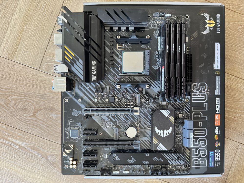 Комплект ASUS TUF В550-Plus/ AMD Ryzen 7 5700X 3,4GHz/ RAM DDR4 32GB