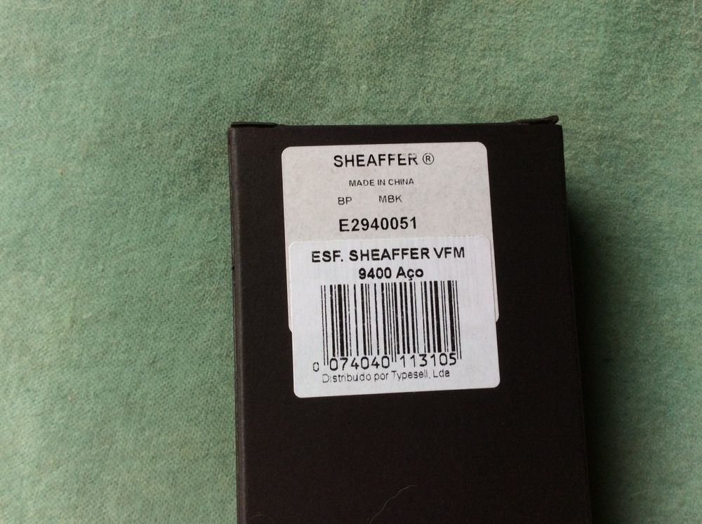 Esferografica Sheaffer Vfm Prateado Mate C/detalhes Nikel 9400