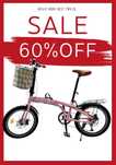 Wyprzedaz sale Rower Składany RALEIGH brytyjski przerzutki Shimano