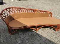 Sofa/szezlong /leżanka ogrodowa z naturalnego rattanu