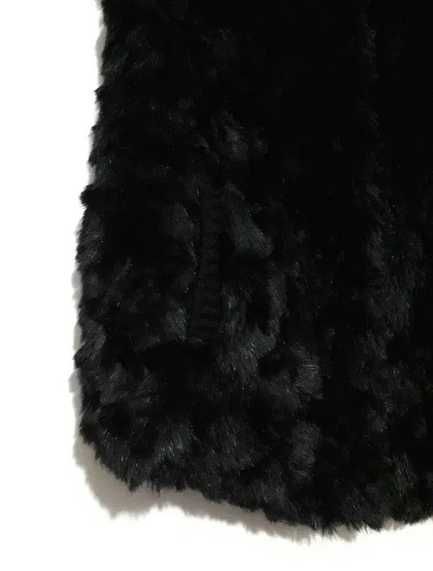 Colete preto de malha/pêlo sintético Stradivarius T: L c/ envio normal
