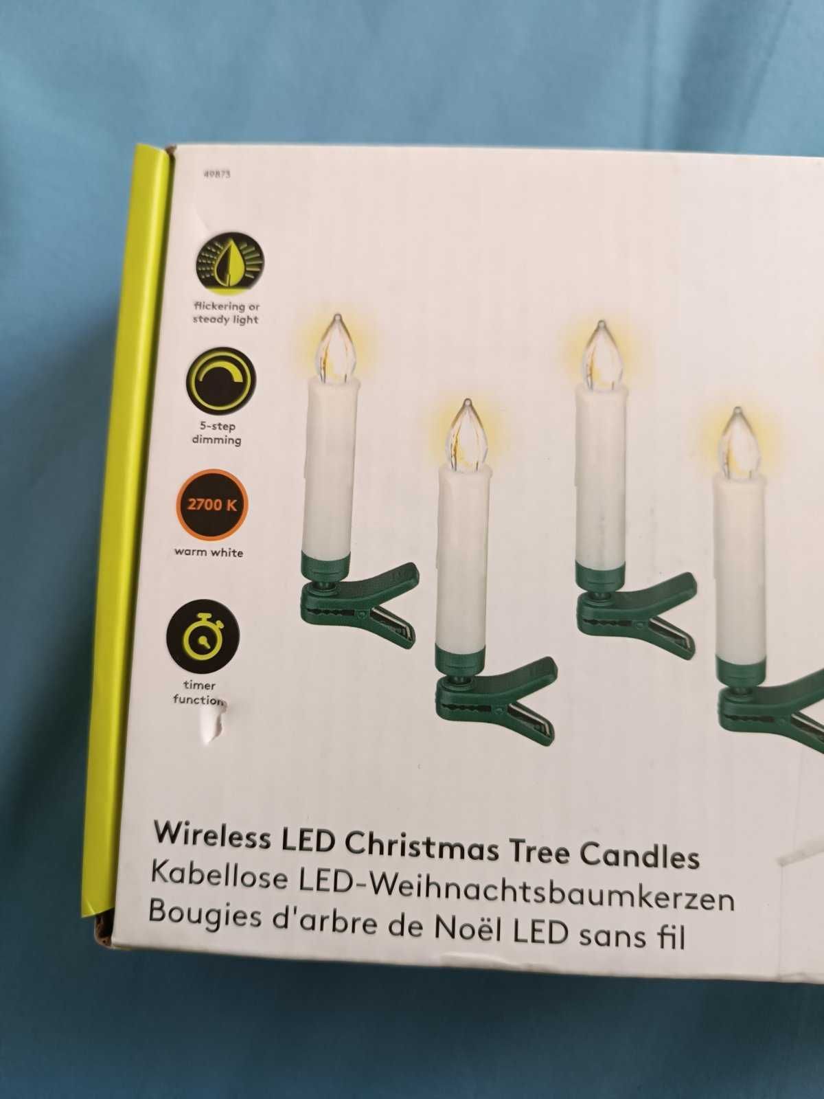 Bezprzewodowe świece choinkowe LED