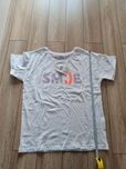 T-shirt 164 koszulka z krótkim rękawem z brokatową aplikacją