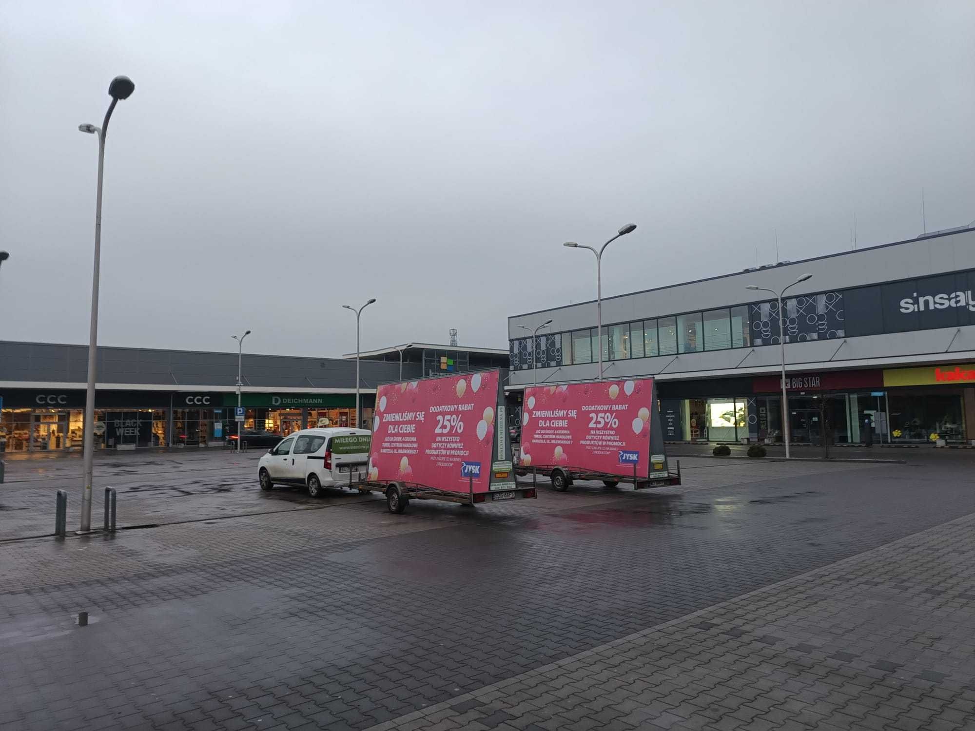 Reklama mobilna, przyczepy reklamowe z nagłośnieniem. PROFESJONALNIE