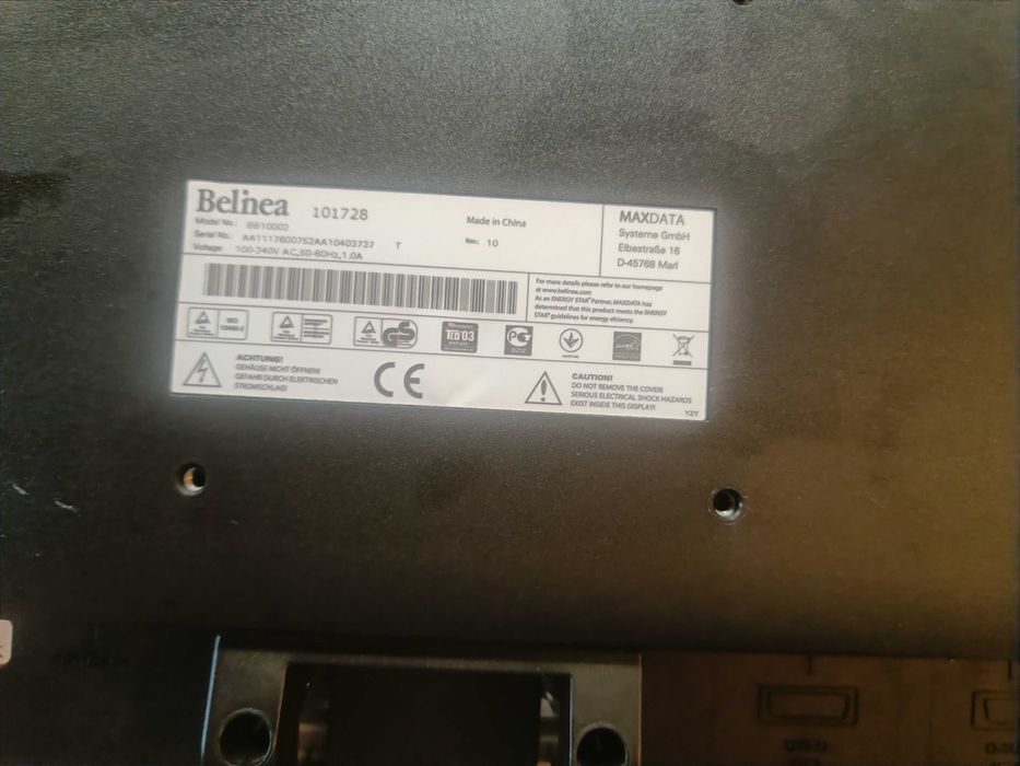 Monitor LCD Belinea 17" DVI VGA z podstawką i kablem