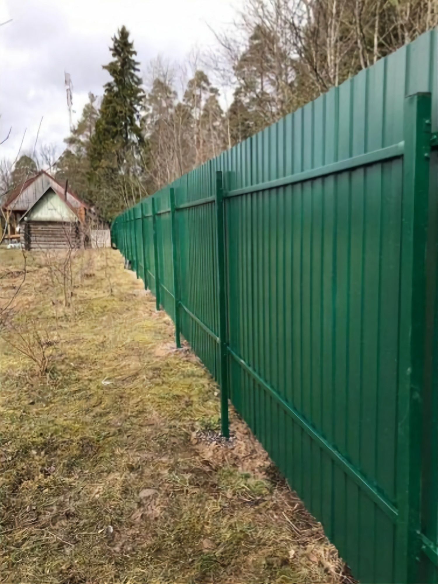 Установка 3д забора, забора из профнастила