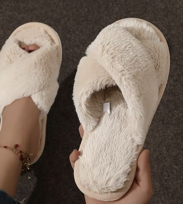 Тапочки домашні бежеві