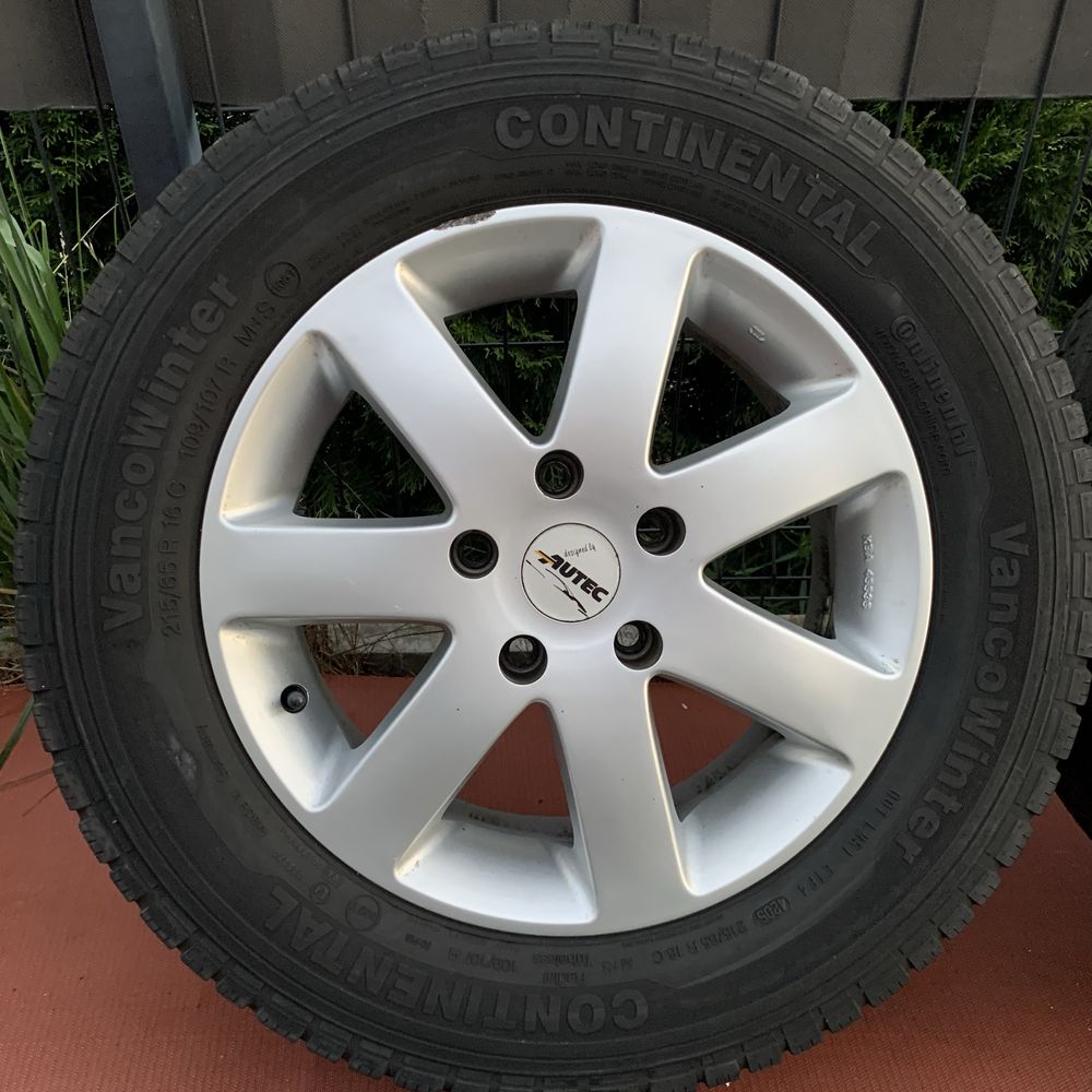 Mocne alufelgi 16 Autec Germany do VW T5 T6 6.5x16 5x120 ET40 wysyłka