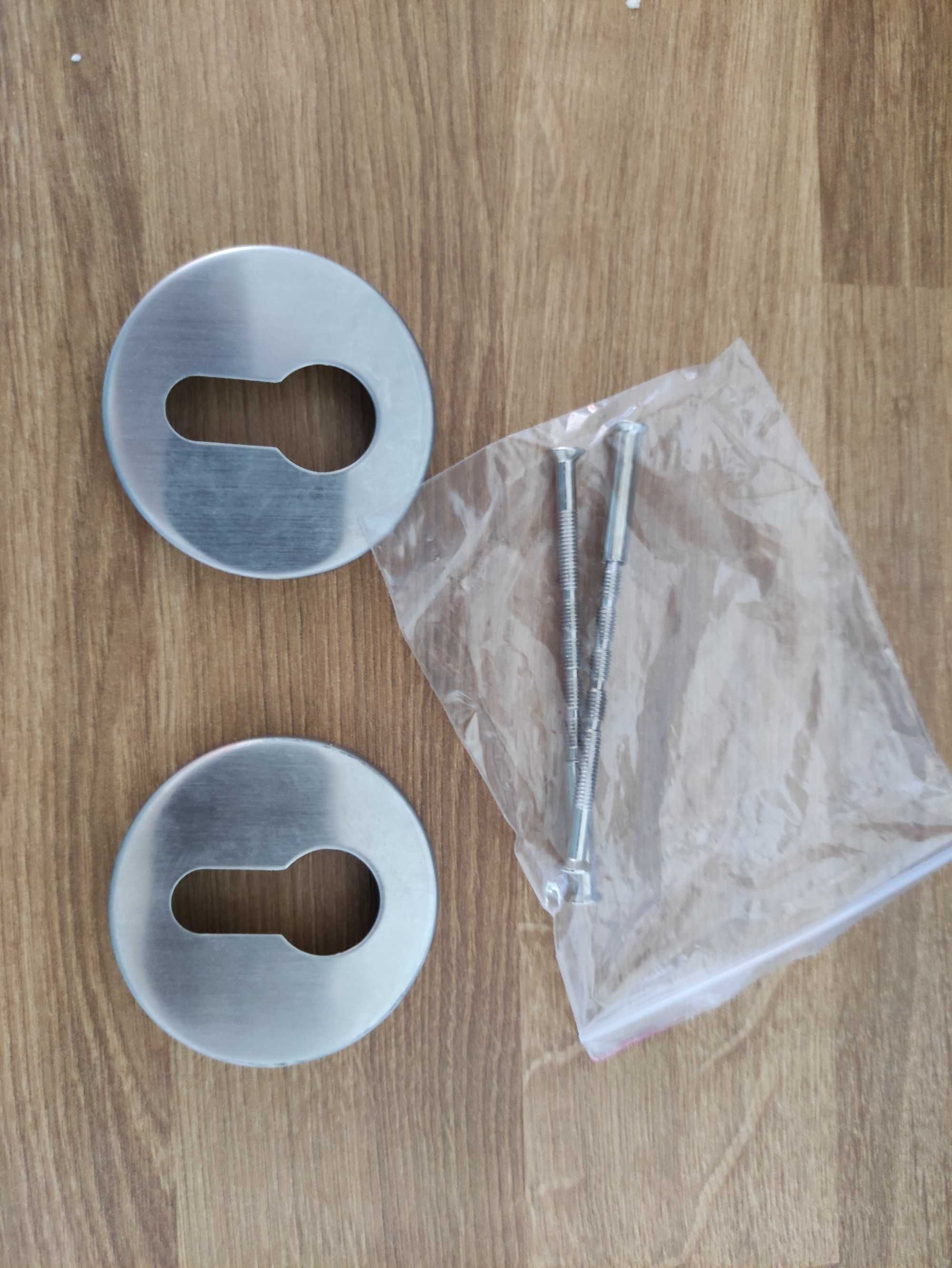 Szyld do zamka na klucz stal Inox 2 komplety