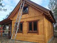 Całoroczny dom z drewna 35 m2 NA ZGŁOSZENIE bez pozwolenia