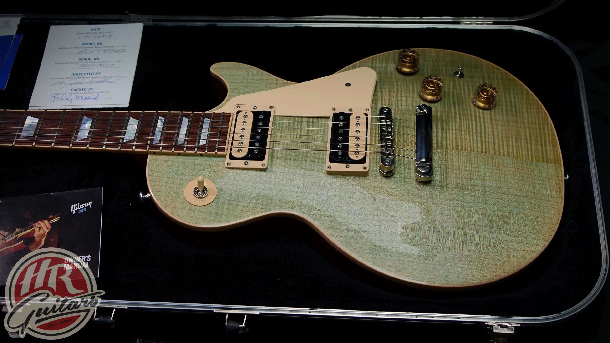GIBSON Les Paul Classic z 2015 roku, kolor Seafoam Green, USA, gitara