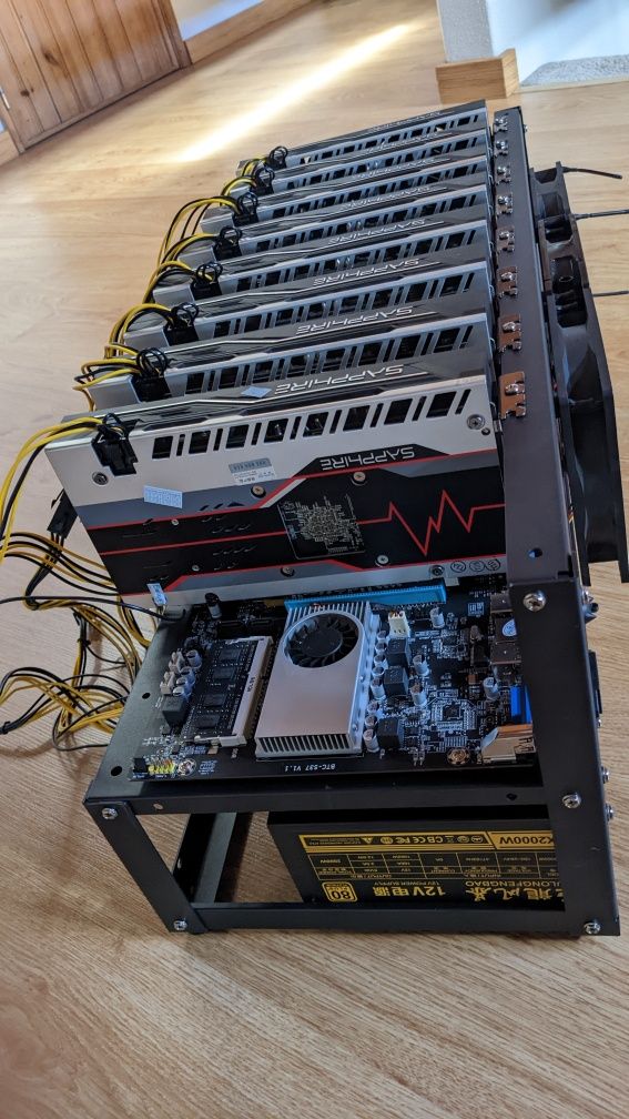 Rig 8x rx580 8gb etc/erg/rvn/kas etc