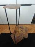 Kwietnik Stojący Metalowy Drewniany Loft 3 Poziomy 78 cm NOWY