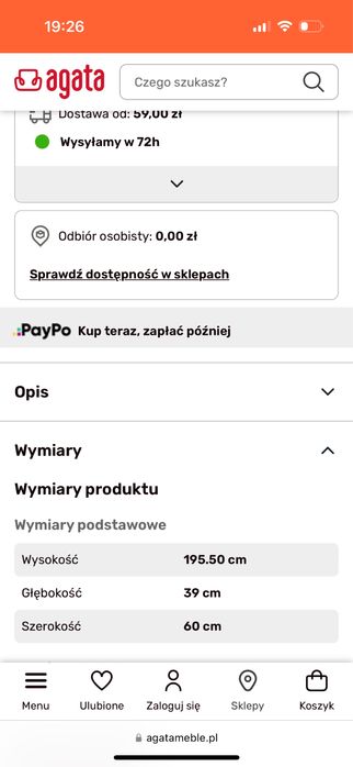 Witryna z Agata Meble