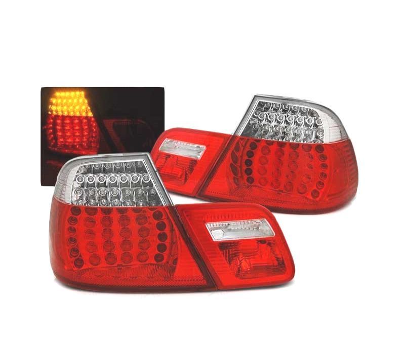 FAROLINS BMW SÉRIE 3 E46 COUPÉ 99-03 LED PISCA DINÂMICO VERMELHO CLARO LOOK M3