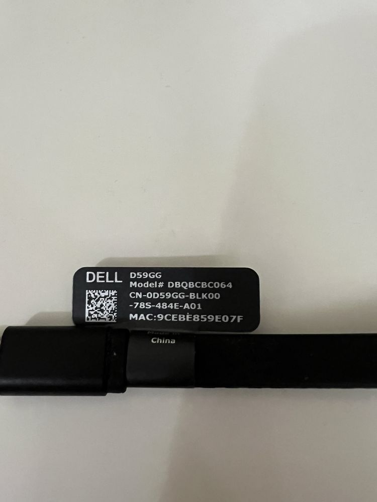 Перехідник Dell USB-C to RJ45 Gigabit Ethernet D59GG