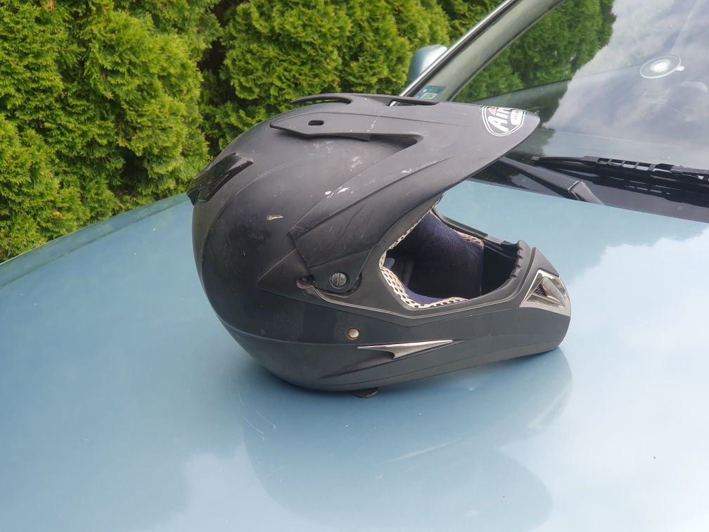 Kask motocyklowy Airoh S4 Black Matt kask cross do crossa helmet