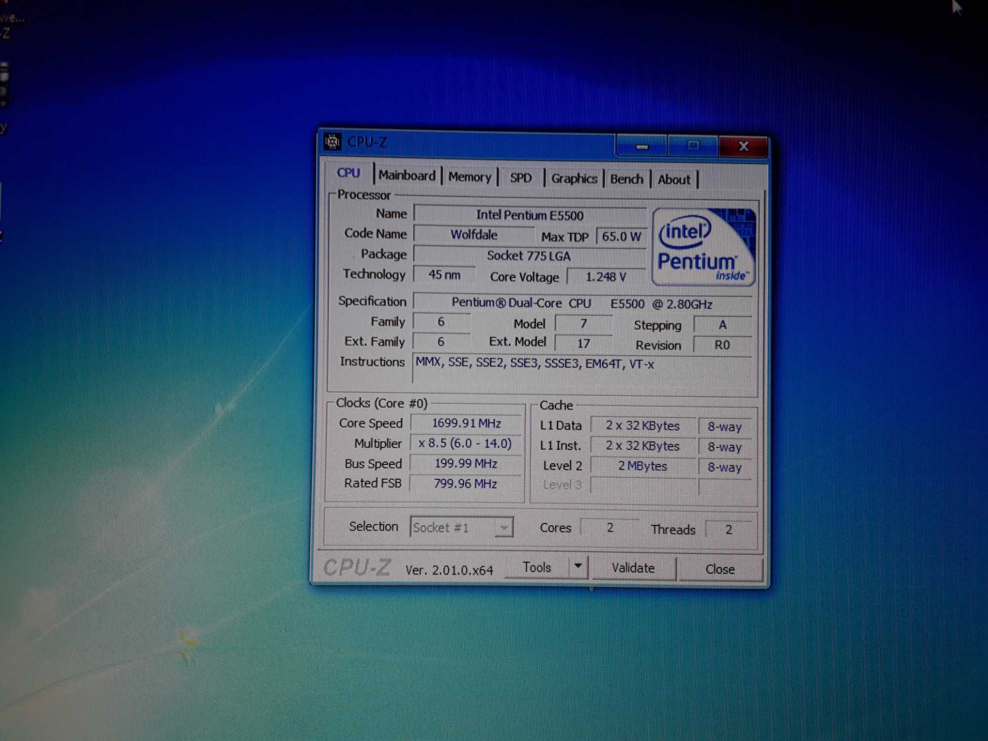 Процессоры Intel Е5500, Pentium 4 630 (LGA 775)